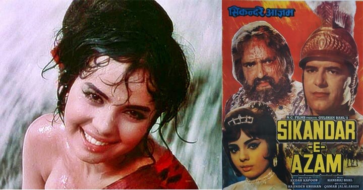 फिल्म 'सावन की घटा' (1966) और 'सिकंदर-ए-आज़म' (1965) में मुमताज़.