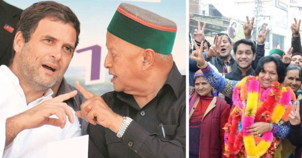 बेटे के टिकट के लिए वीरभद्र को पूरा ज़ोर लगाना पड़ा, दाईं तरफ चंपा ठाकुर