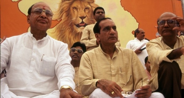 राष्ट्रीय जनता पार्टी के कार्यक्रम में शंकर सिंह वाघेला और दिलीप पारीख
