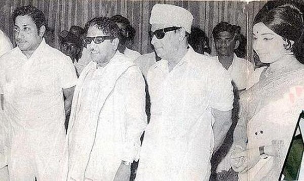 करूणानिधि, MGR और जयललिता