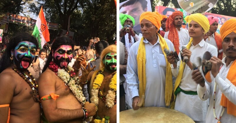 कांग्रेस मुख्यालय पर जश्न मनाने के लिए पूरे देश से कांग्रेस कार्यकर्ता जुटे थे.