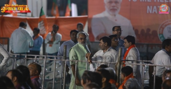 नरेंद्र मोदी की राजकोट रैली में उनका एक डुप्लीकेट भी देखा गया.