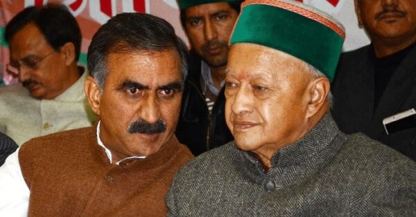 वीरभद्र सिंह के साथ सुखविंदर सिंह सुक्खू