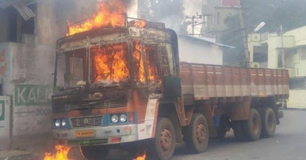 कावेरी पर प्रदर्शन की एक सूरत