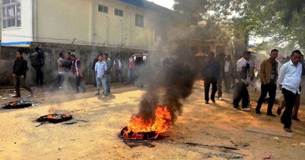 फरवरी 2017 में दीमापुर में हुए वायलेंस की एक तस्वीर