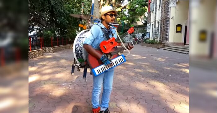 ग्लैडसन पीटर, जो वन मैन बैंड हैं.