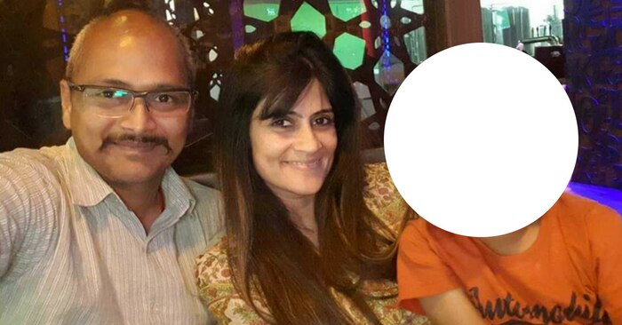 अपने पति और बेटे के साथ शैलजा.