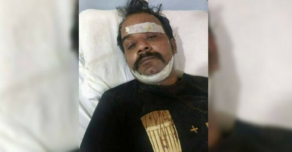 एक्सीडेंट में घायल होने के बाद अस्पताल में भर्ती दीपक.