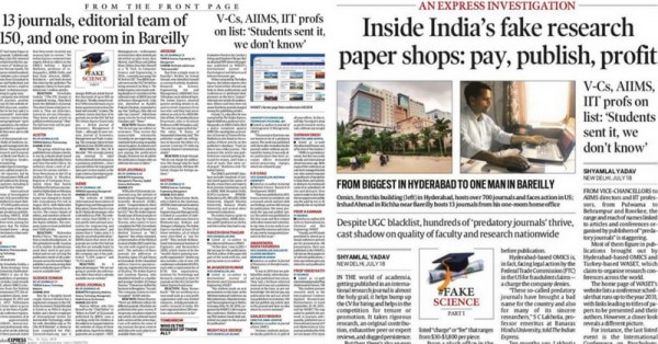 इसी रिपोर्ट के कारण अख़बार के पेज निकाल लिए गये थे.