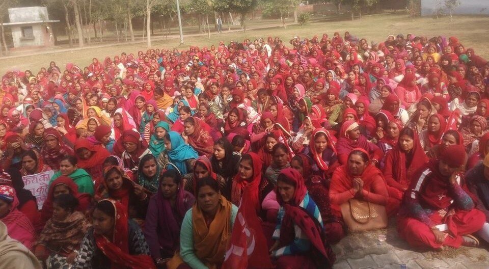 आशा वर्कर्स लंबे से अपनी मांगों को लेकर लामबंद हैं. ये तस्वीर जनवरी की है. (फोटोःफेसबुक)