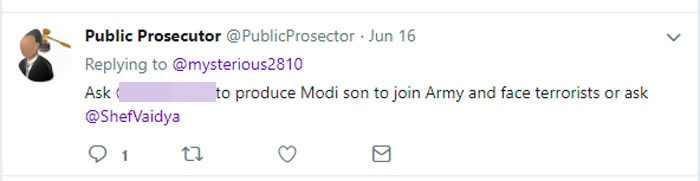 इस आदमी ने न तो अपना सही नाम लिखा हुआ है और न ही अपनी कोई तस्वीर ही लगाई है. फर्जी नाम और सांकेतिक तस्वीर लगाकर ये इंसान एक से एक घटिया बातें लिखता है. कांग्रेस इसे फॉलो करती है. ये तो वो हाल हुआ कि ट्रोल्स अगर समर्थक हों, तो प्यारे लगते हैं. सारी दिक्कत विरोधी ट्रोल्स से होती है.