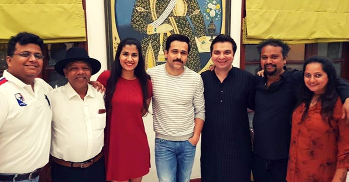 फिल्म 'चीट इंडिया' के प्रोड्यूसर और डायरेक्टर के साथ इमरान और श्रेया.