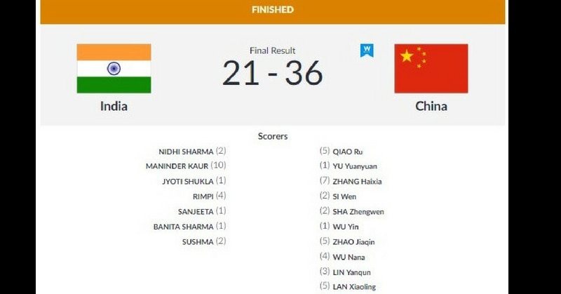 भारतीय महिला हैंडबॉल टीम का प्रदर्शन.