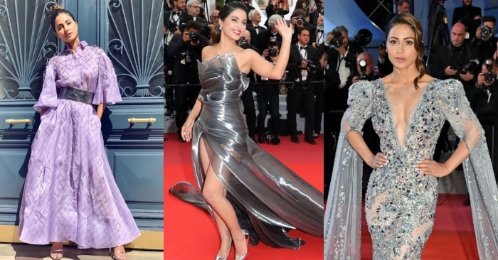 अपनी शॉर्ट फिल्म 'लाइन्स' का पोस्टर लॉन्च करने कान फिल्म फेस्टिवल पहुंची थीं हिना खान.