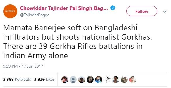 ममता बैनर्जी पर लंबे वक्त से हमलावर हैं तेजिंदर पाल सिंह बग्गा.