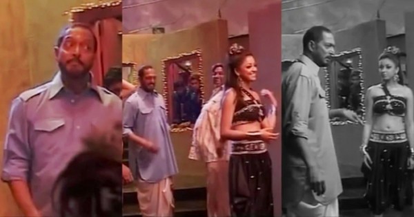 2008 में गाने की शूटिंग के दौरान सेट पर मौजूद नाना और तनुश्री दत्ता. 2008 में गाने की शूटिंग के दौरान सेट पर मौजूद नाना और तनुश्री दत्ता.