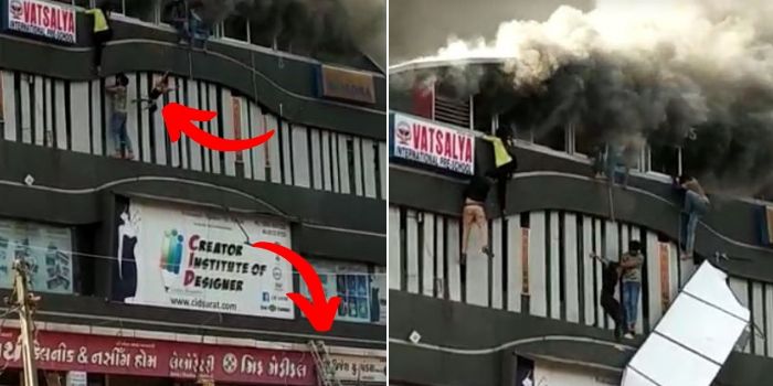 दमकल विभाग की गाड़ी पहले फ्लोर तक ही पहुंच पा रही थी, जिसकी वजह से वो किसी को भी नहीं बचा पा रहे थे.