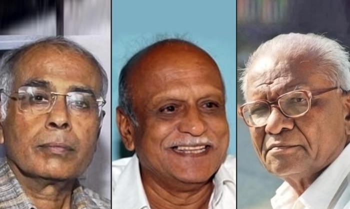 बाएं से दाभोलकर, कलबुर्गी और पनसारे: तीनों की ही ह्त्या की गई