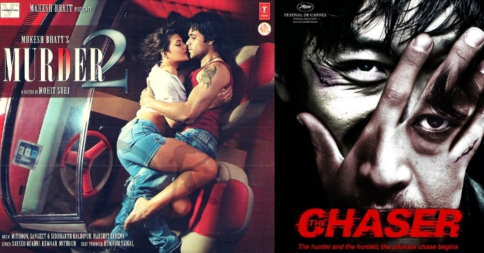 'मर्डर 2' और 'द चेज़र' के पोस्टर्स.