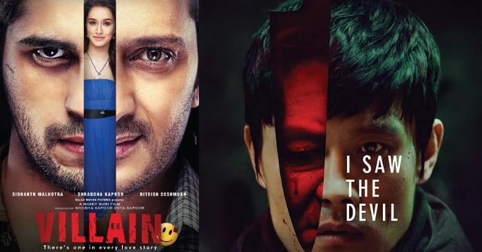 'एक विलेन' और 'आई सॉ द डेविल' के तो पोस्टर्स भी तकरीबन सेम हैं.