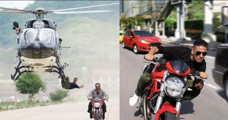ये हैं वो फोटोज जो अक्षय ने फिल्म 'सूर्यवंशी' के सेट्स से शेयर की थी.