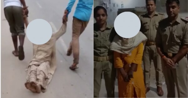 10 साल पहले शांता अपने परिवार से बिछड़ गई थी. वो गुजरात की रहने वाली है. आगरा में रह रही थी कई साल से. फोटो- रिपोर्टर अरविंद शर्मा
