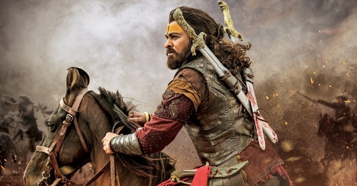 फिल्म 'साय रा नरसिम्हा रेड्डी' के एक सीन में साउथ इंडियन फिल्मों के सुपरस्टार चिरंजीवी.