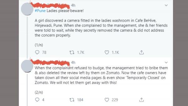 Hidden Camera Tweet