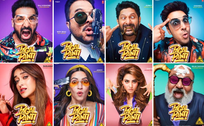 Pagalpanti Character Posters John Abraham Arshad Warsi Kriti Kharbanda All Set To Spread Some Madness 0001