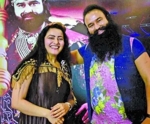 गुरमीत और हनीप्रीत, तस्वीर साभार : दैनिक जागरण
