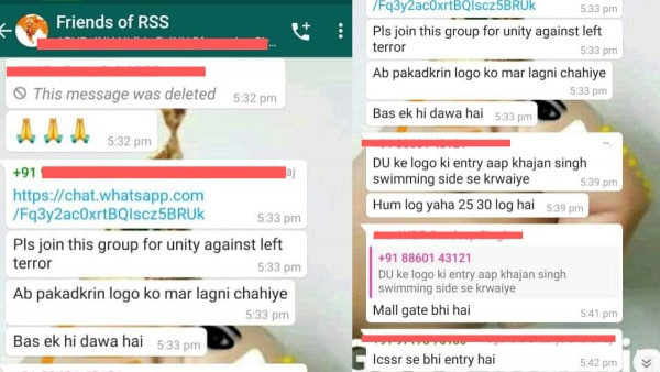 Jnu Violence Whatsapp Chat