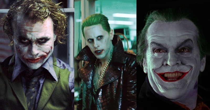 हीथ लेजर. जैरेड लेटो. जैक निकोलसन. Heath Ledger Jack Nicholson Jared Leto In Joker Characters In Hollwyood Movies