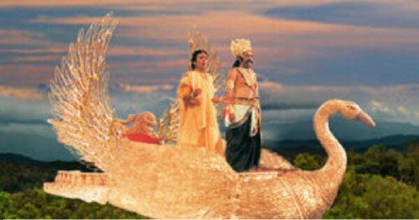 टीवी सीरियल 'रामायण' में सीता हरण का सीन Ravan And Seeta