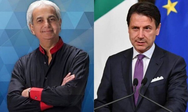 इस तस्वीर में बाईं तरफ दिख रहे हैं धर्मप्रचारक बेनी हिन, दाईं तरफ हैं इटली के प्रधानमंत्री ग्येसेप कॉन्टे. इस तस्वीर में बाईं तरफ दिख रहे हैं धर्मप्रचारक बेनी हिन, दाईं तरफ हैं इटली के प्रधानमंत्री ग्येसेप कॉन्टे.