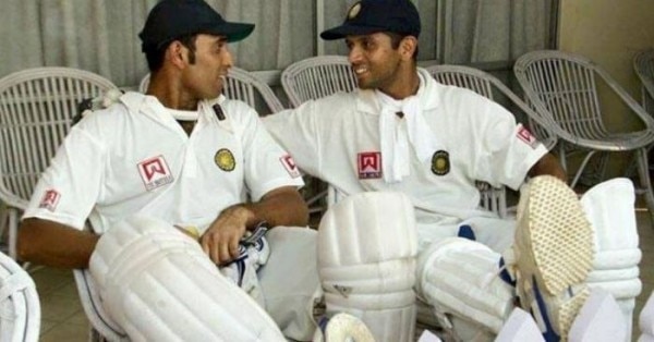 ईडन गार्डेन्स में पारी का इंतज़ार करते द्रविड़-सचिन. Laxman Dravid