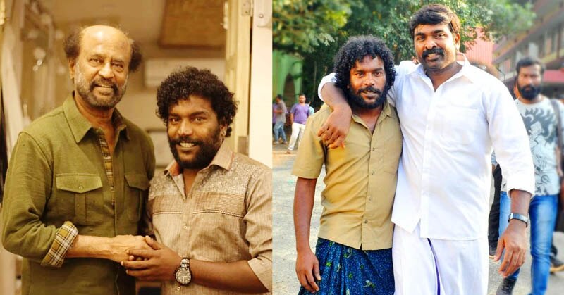 Manikandan With Rajinikanth Petta And Vijay Sethupathi Manikandan With Rajinikanth Petta And Vijay Sethupathi