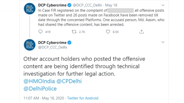 पुलिस ने कार्रवाई लेने की बात ट्विटर पर भी बताई. Bjp Female Leader 3