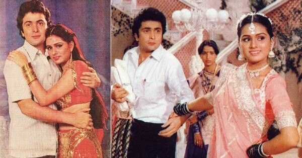 प्रेम रोग (1982) में ऋषि और पद्मिनी. Padmini Kolhapure Rishi Kapoor