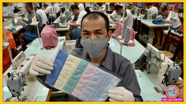 ताइवान ने भारत को दस लाख मास्क डोनेट किए. (फोटो: एएफपी) Taiwan Mask Production