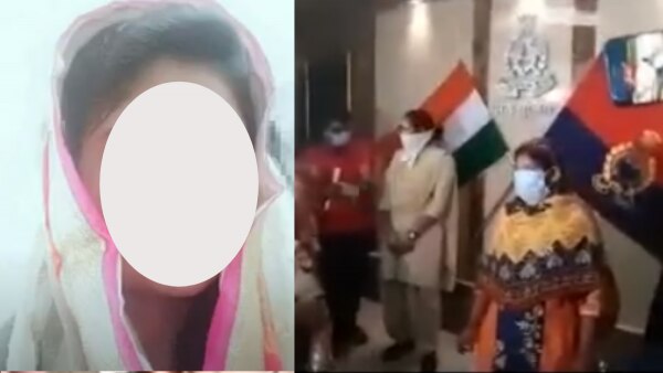 बाएं से दाएं: पीड़ित लड़की. शाकिब की एक रिश्तेदार पुलिस के सामने बयान देते हुए. (फोटो- उस्मान चौधरी) Meerut 3