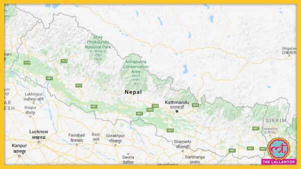 नेपाल (स्क्रीनशॉट: गूगल मैप्स) Nepal