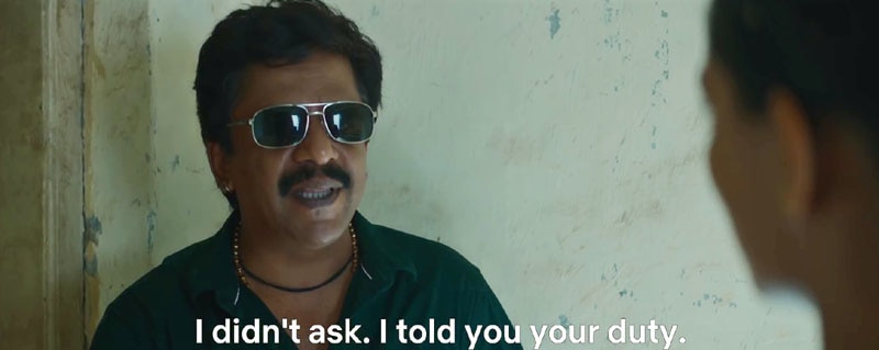 रेड्डी का किरदार. Upendra Limaye In Choked 2020