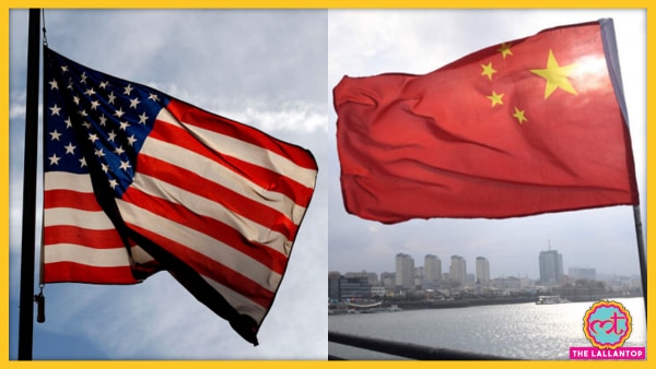 अमेरिका और चीन का झंडा (फोटो: एपी) Us China Flag