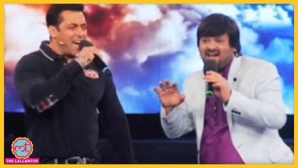 'बिग बॉस 8' के सेट्स पर वाजिद के साथ सलमान खान Wajid With Salman Feature
