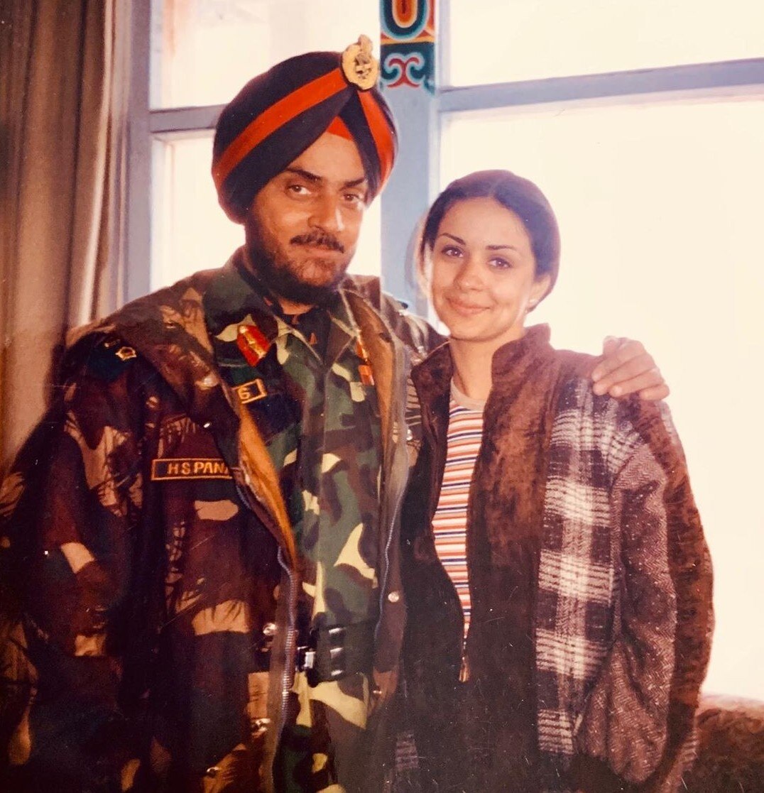 बिटिया गुल के साथ पापा पनाग. बिटिया गुल के साथ पापा पनाग.
