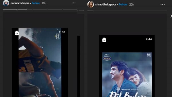 परिणीति चोपड़ा और श्रद्धा कपूर की इंस्टाग्राम स्टोरी. Instagram Post 2