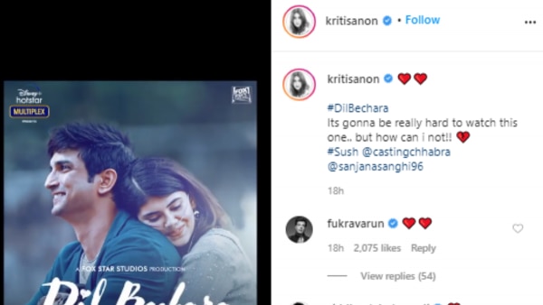 कृति सेनन का इंस्टाग्राम पोस्ट. Kriti Sanon