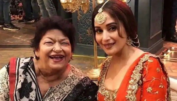 माधुरी दीक्षित के साथ सरोज खान. Saroj Kalank Film Madhuri