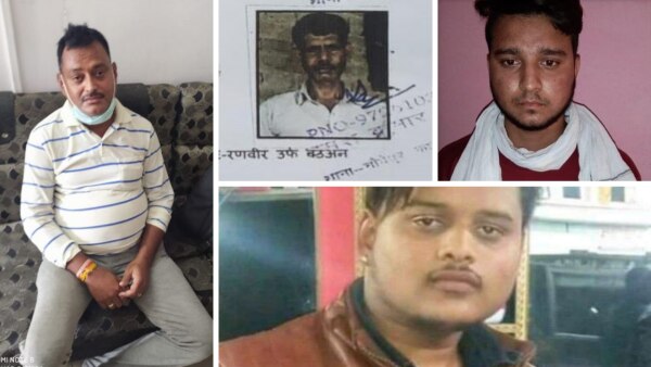 विकास दुबे, अमर दुबे, रणबीर और प्रभात. इसके साथ ही दो और हैं, प्रेमप्रकाश और अतुल. उनकी तस्वीरें तो नहीं हैं, लेकिन इन सारों की मारे जाने की कहानी नीचे है. विकास दुबे, अमर दुबे, रणबीर और प्रभात. इसके साथ ही दो और हैं, प्रेमप्रकाश और अतुल. उनकी तस्वीरें तो नहीं हैं, लेकिन इन सारों की मारे जाने की कहानी नीचे है.