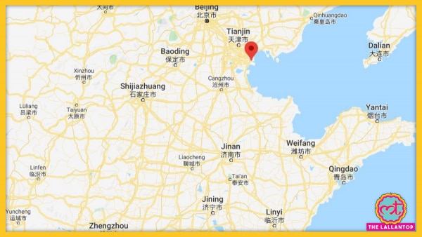 चीन स्थित तियानजिन बंदरगाह. (गूगल मैप्स) Tianjin Port